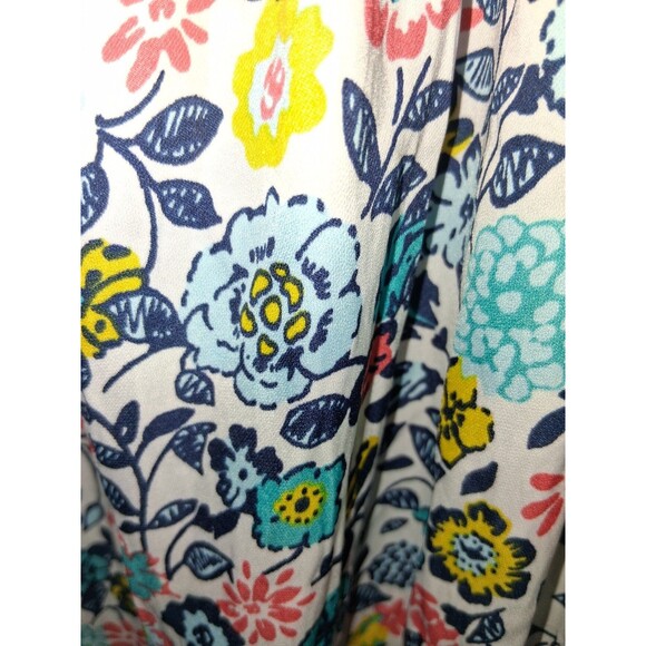 Terra & Sky White Floral Short Sleeve Blouse Sz 2X - Picture 2 of 3